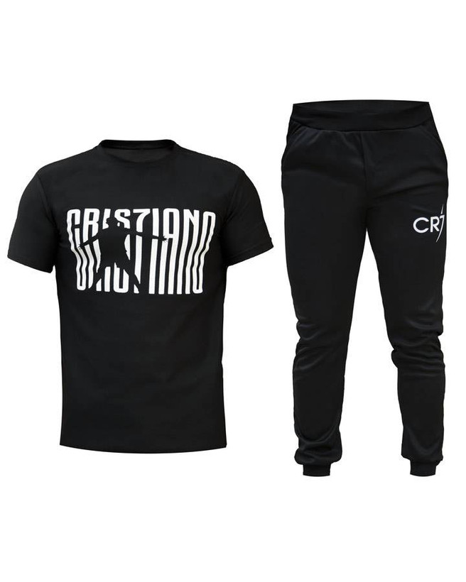ست تیشرت و شلوار مدل CR7 (مشکی)