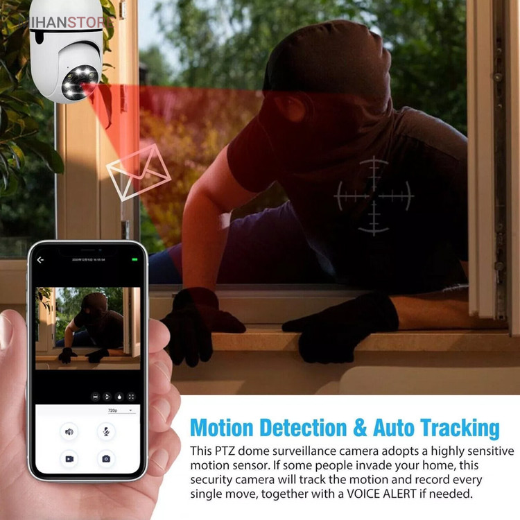 دوربین مدار بسته لامپی بی سیم مدل V380