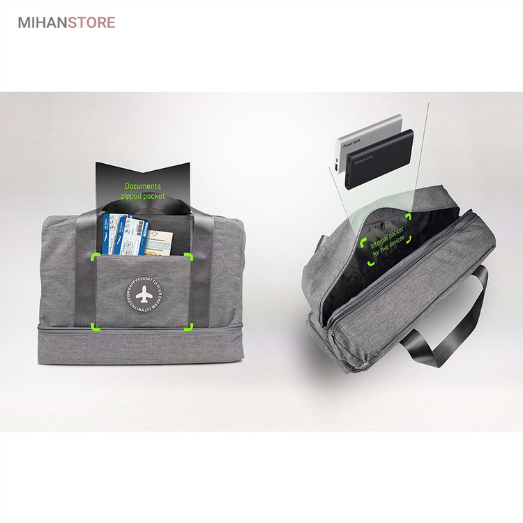 ساک مسافرتی لباس و کفش برزنتی TRAVEL BAG