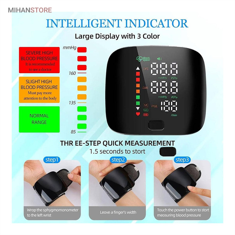 فشارسنج مچی سخنگو مدل Intelligent BP