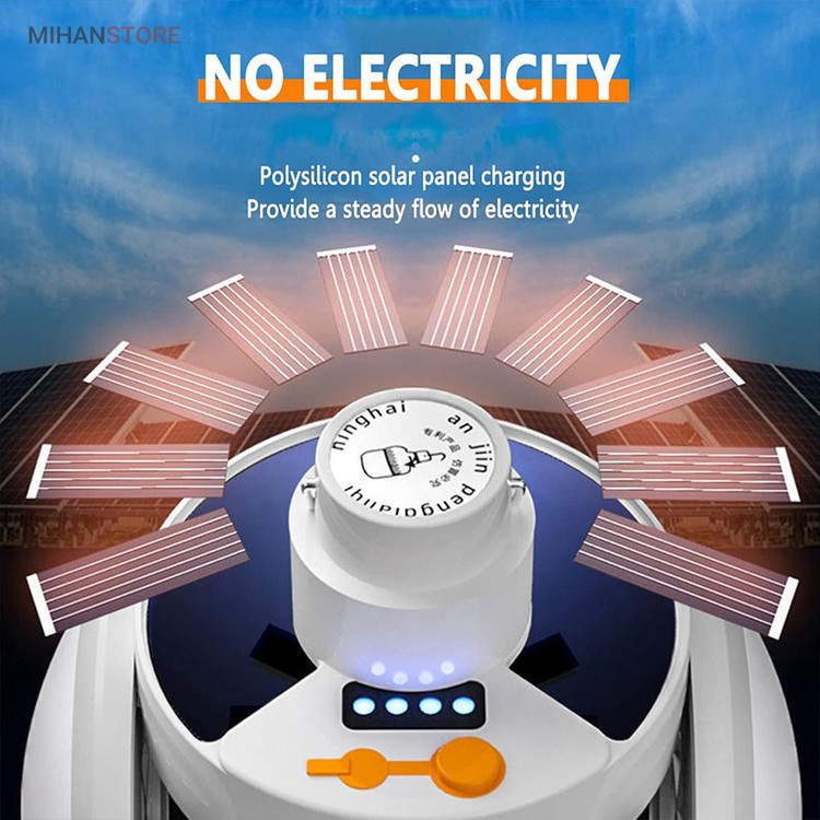 چراغ خورشیدی اضطراری توپی 5 پره