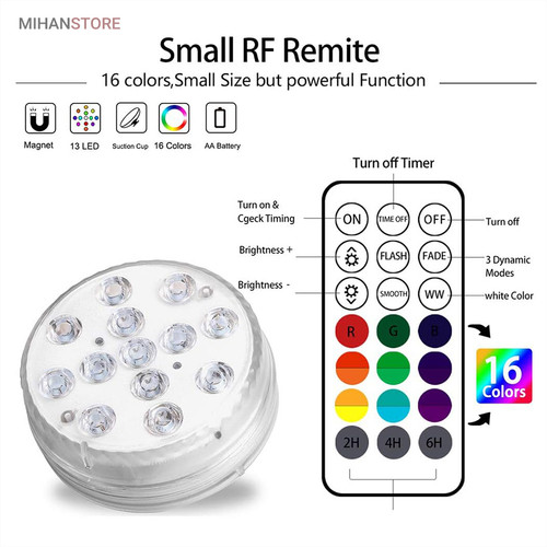 عکس چراغ LED ریموت دار ضد آب