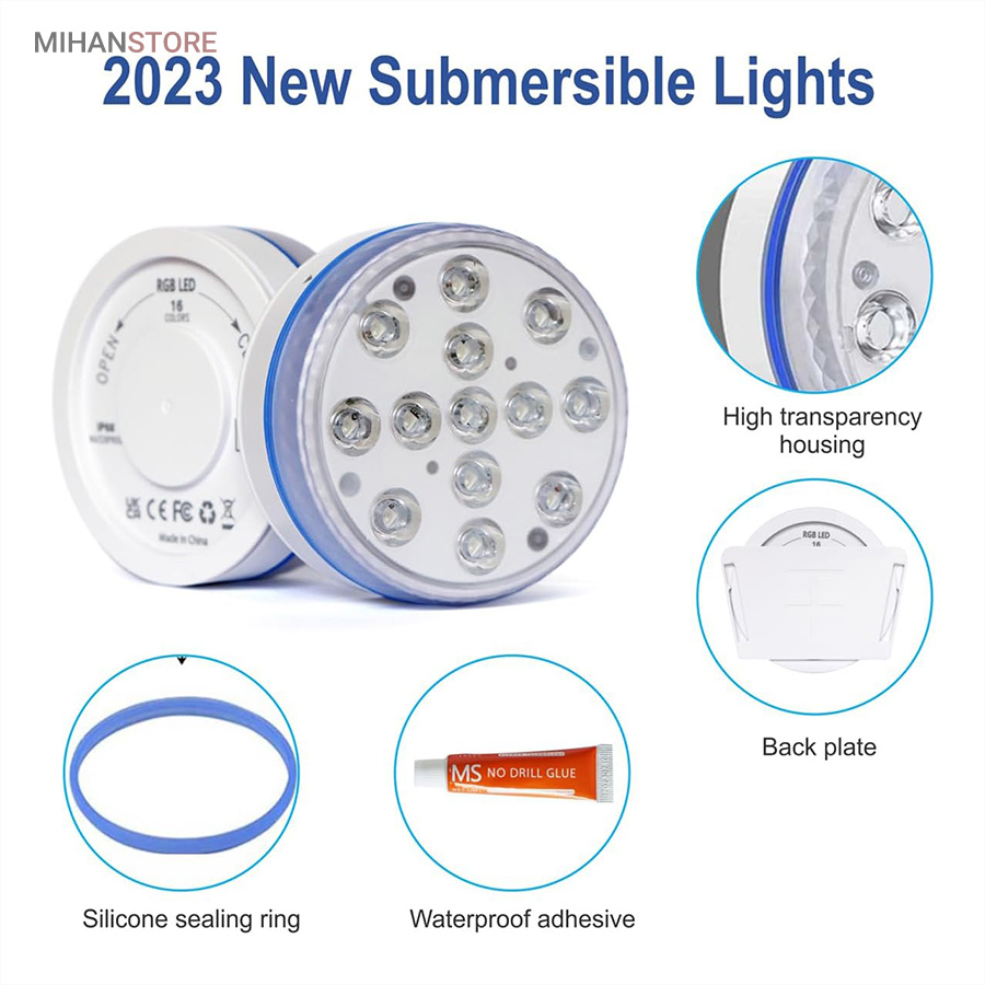 چراغ LED ریموت دار ضد آب