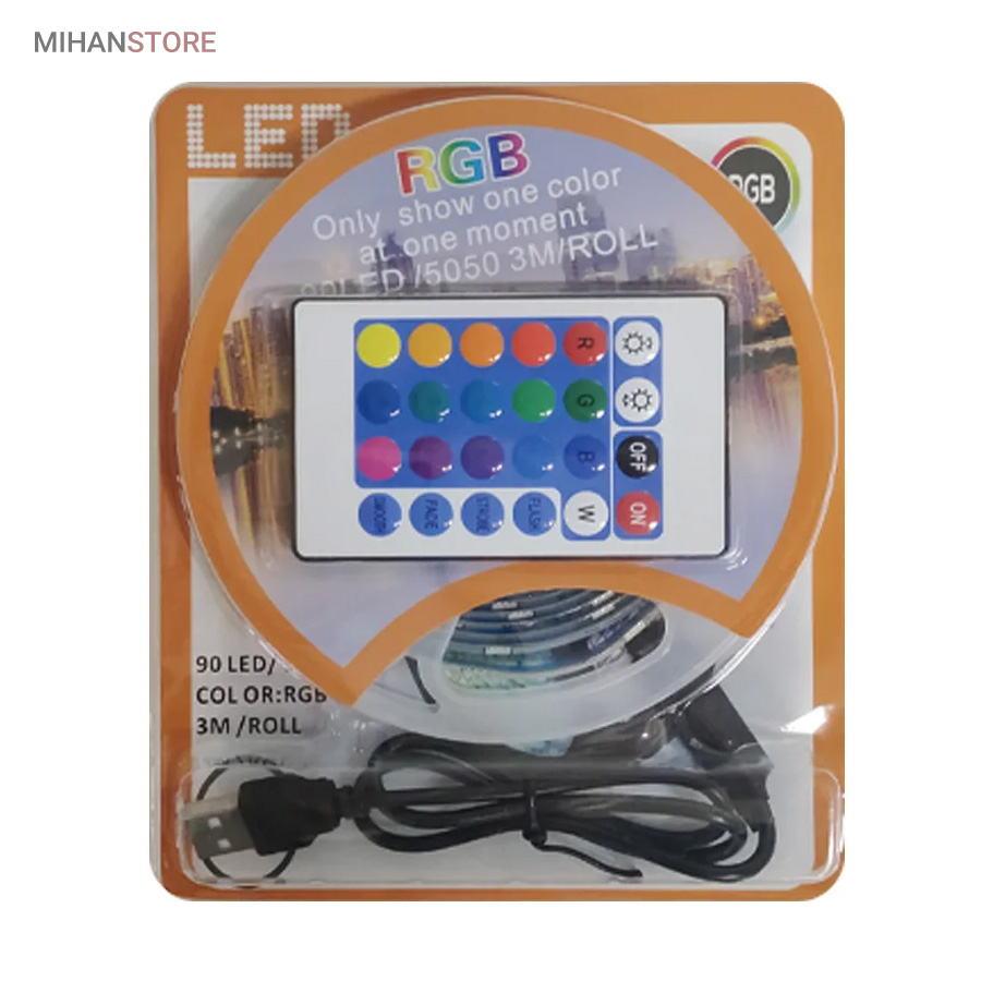 عکس ریسه نورپردازی USB کنترل دار