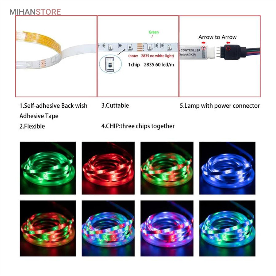 ریسه نورپردازی USB کنترل دار