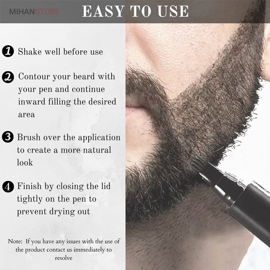 قلم هاشور حرفه ای ریش، مو و ابرو BEARD PEN