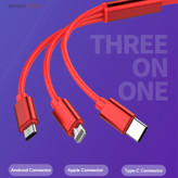 کابل فست شارژ USB جمع شو 3in1