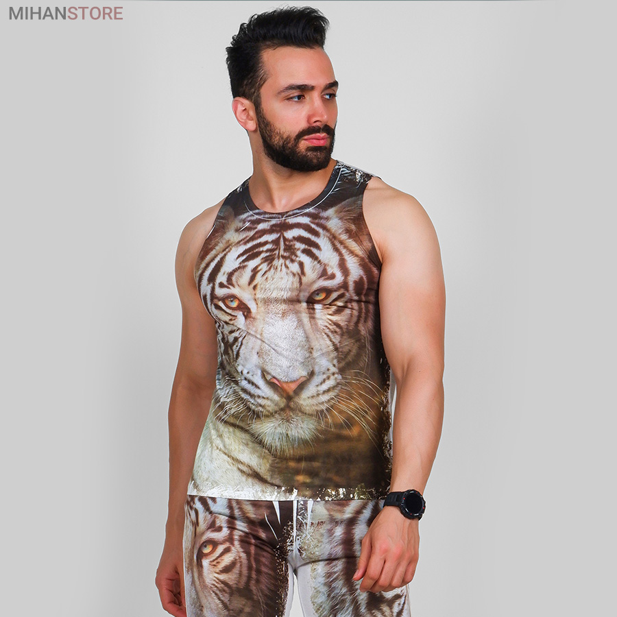 ست رکابی و شلوارک مردانه Tiger