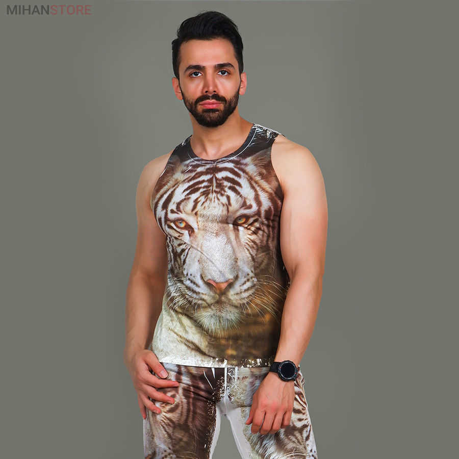 ست رکابی و شلوارک مردانه Tiger