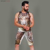 ست رکابی و شلوارک مردانه Tiger
